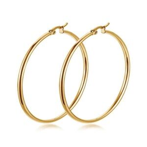 Elegant Gold Hoop Earrings